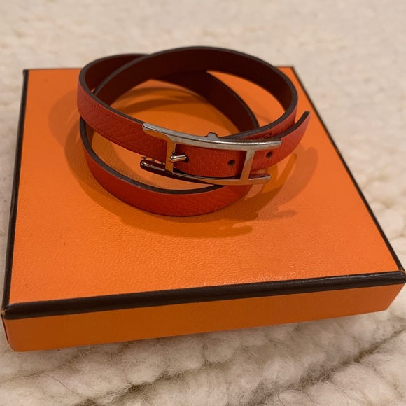 Hermès Behapi double tour orange & luggage